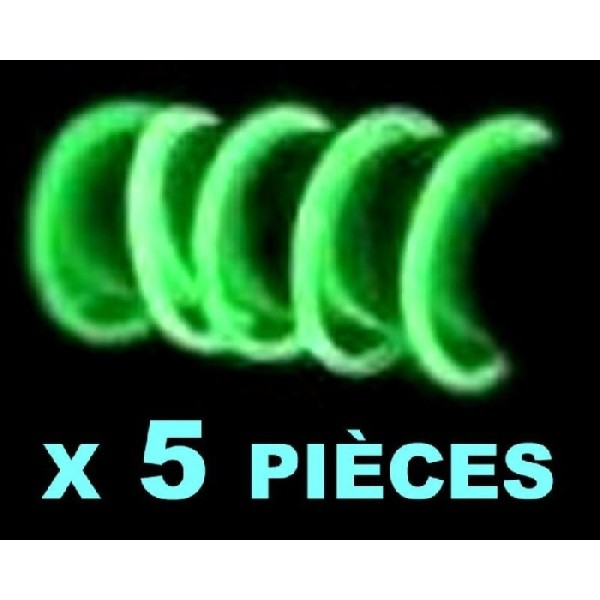 5 Bracelets fluo verts - Photo n°1