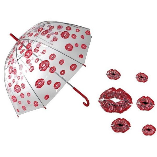 Parapluie/ombrelle bisous - diamètre 83 cm - Photo n°1