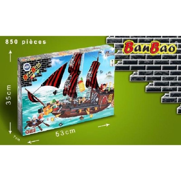 BANBAO construction bâteau pirate 850 pièces - Photo n°1