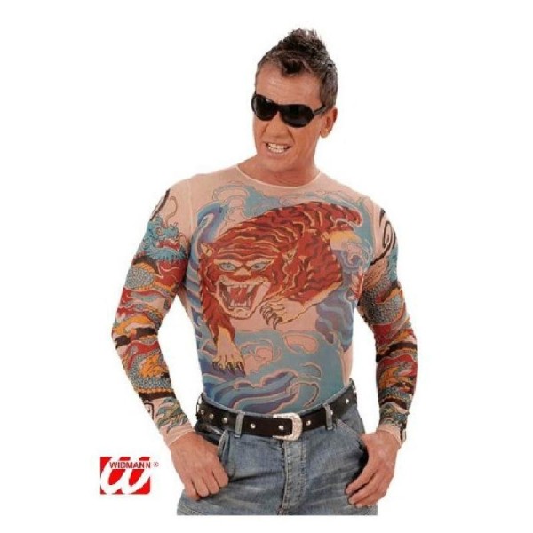 T-shirt homme tatoo look naturel - (40/44) - Photo n°1