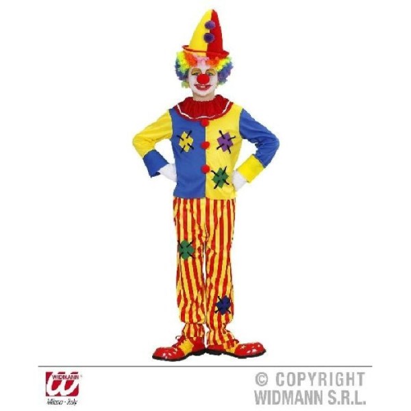 Déguisement clown coloré 8/10 ans - Photo n°1