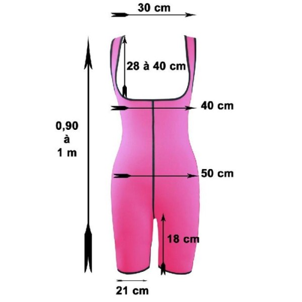Combinaison joggeuse néoprène rose fluo - Taille M/L - Photo n°2