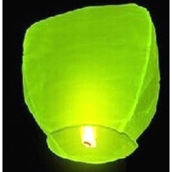 Lanterne céleste vert anis 90 x 50 cm - Photo n°1
