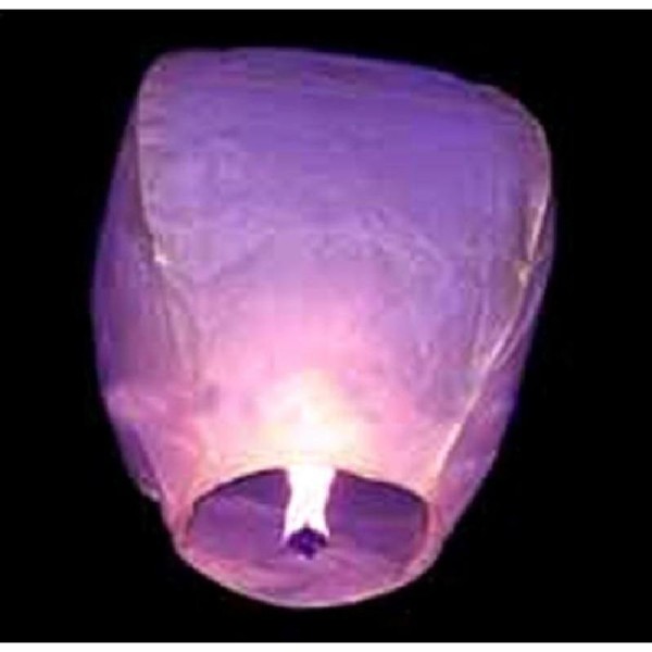Lanterne céleste violette 90 x 50 cm - Photo n°1