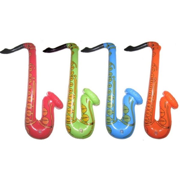 1 Saxophone Gonflable 65 cm (couleurs assorties) - Photo n°1