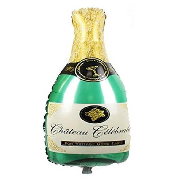 Bouteille de champagne alu gonflable (50 x 100 cm) - Photo n°1