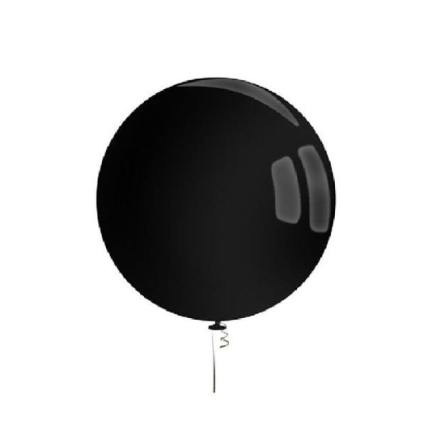10 Ballons géants noir diam. 50 cm - Photo n°1