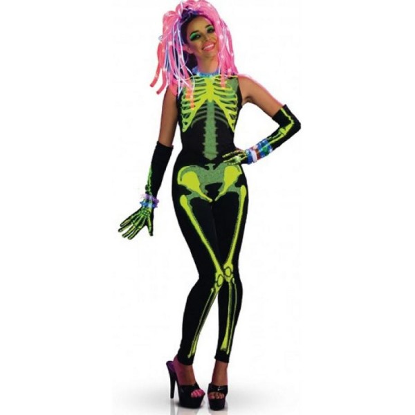 Déguisement Femme Squelette PhosphoTechno - Taille M/L - Photo n°1