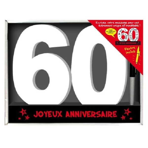 Dédicaces 3D anniversaire 60 ans - 23 x 29 cm - Photo n°2