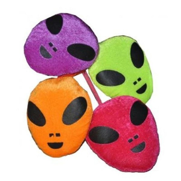 1 Peluche alien visage 12 cm ( couleurs assorties) - Photo n°1