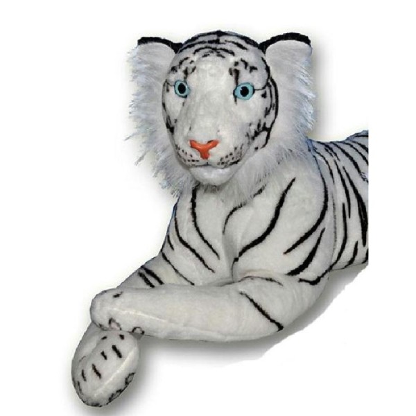 Peluche tigre blanc 71 cm - Photo n°1