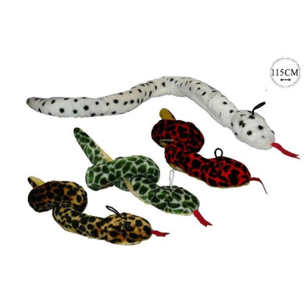 Serpent peluche 115 cm - couleurs assorties - Photo n°2