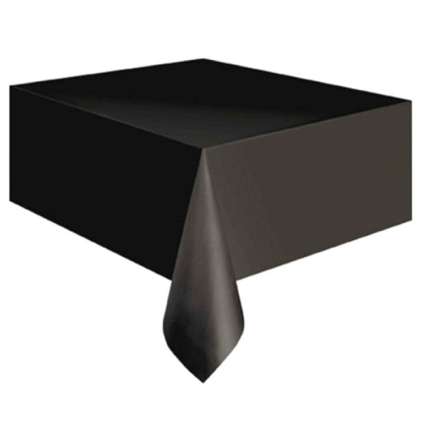 Nappe Noire Plastique Rectangulaire 135 x 270 cm - Photo n°1