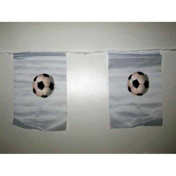 Guirlande ballons de football tissu 3 m - Photo n°1