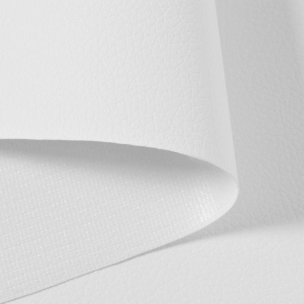 Vidaxl Tissu En Cuir Artificiel 1,4 X 4 M Blanc - Photo n°2