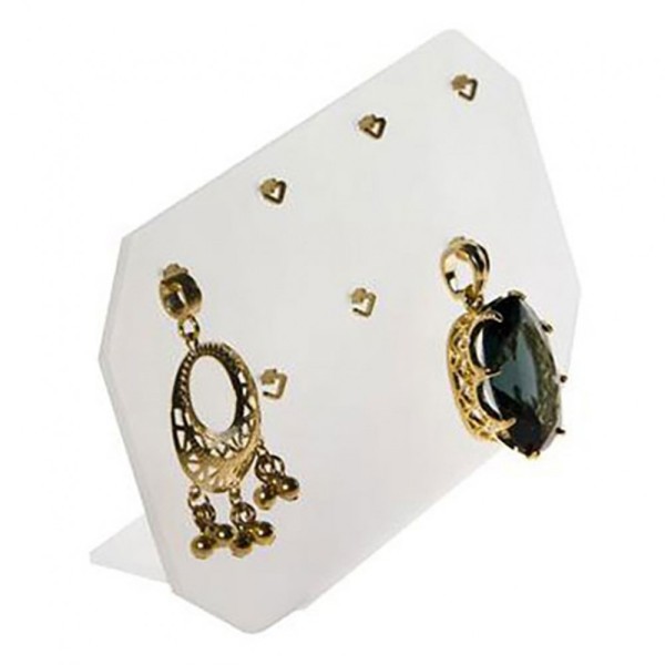 Porte bijoux présentoir pour pendentifs 7 crochets métal Translucide - Photo n°1