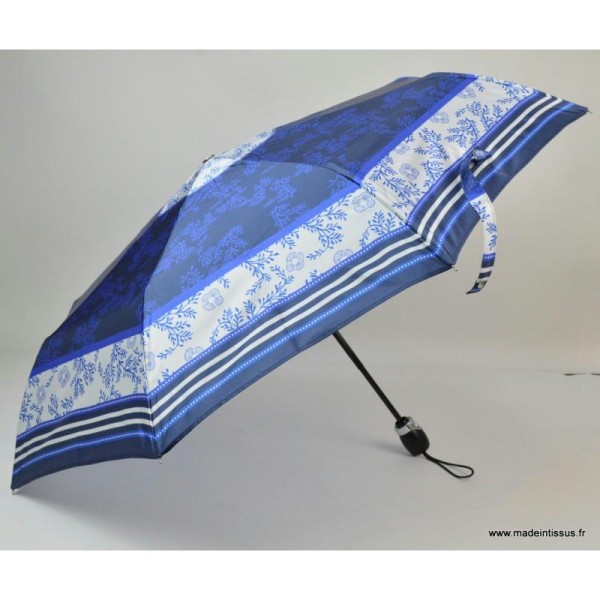 Parapluie pliant Piganiol BLEU MARINE ET ROI MADE IN FRANCE - Photo n°2