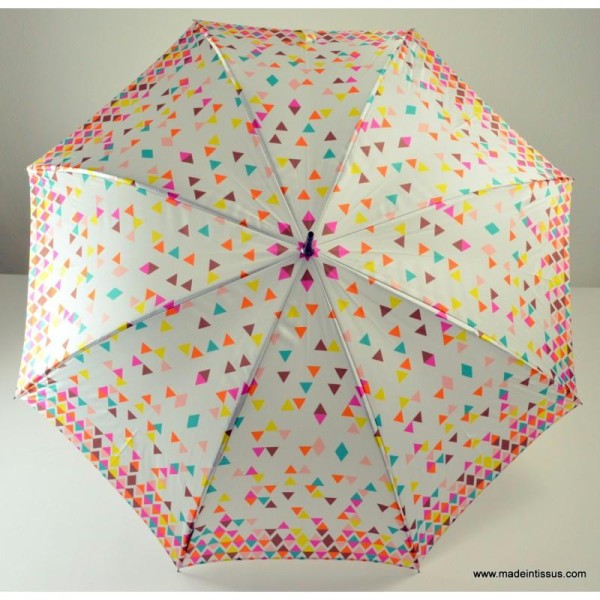 Parapluie Piganiol satin pixels triangles - Photo n°1