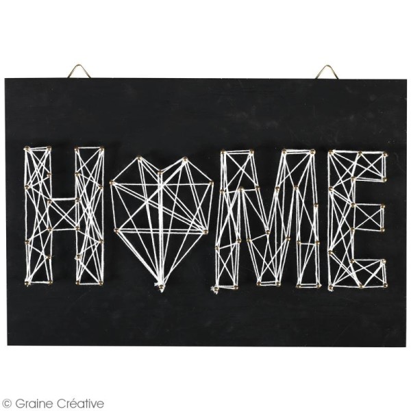 Kit tableau string art - Home - 20 x 30 cm - Photo n°2