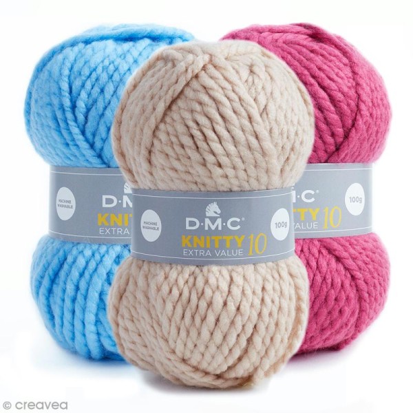 Laine Knitty 10 DMC - 100 g - Plusieurs coloris - Photo n°1