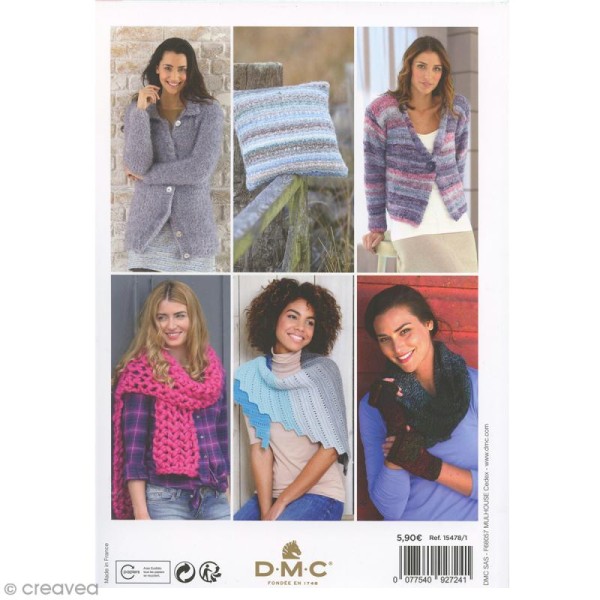 Catalogue tricot DMC - Wonder Yarn  Collection - 18 modèles Femmes et 6 modèles Maison - Photo n°2
