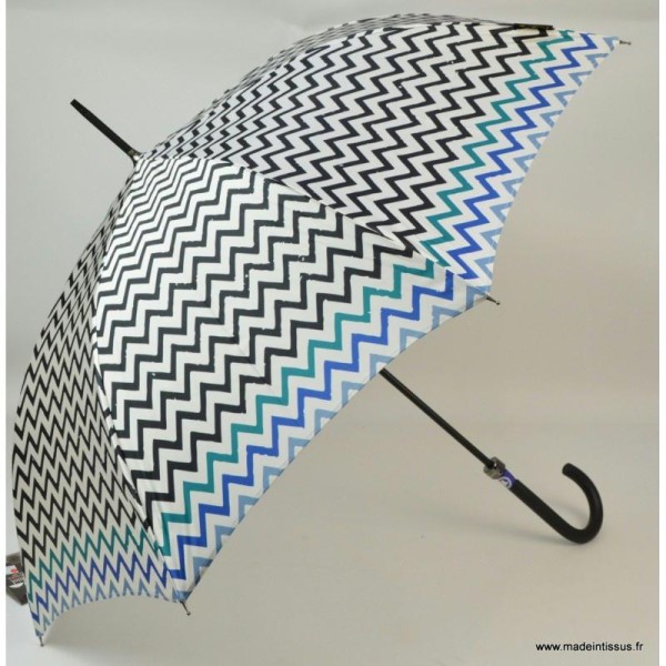 Parapluie Piganiol chevrons noir - Photo n°1