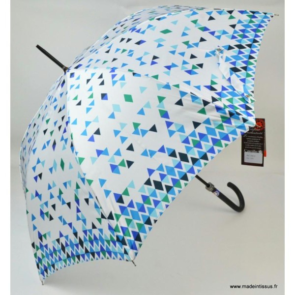 Parapluie Piganiol triangles bleus et verts - Photo n°1
