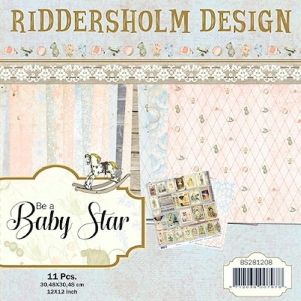 11 papiers 30,4 x 30,4 cm RIDDERSHOLM DESIGN BABY STAR - Photo n°1