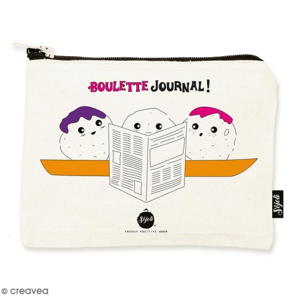 Pochette Boulette Journal - Taille M - Collection Kawaii - 22 x 16 cm - Photo n°1