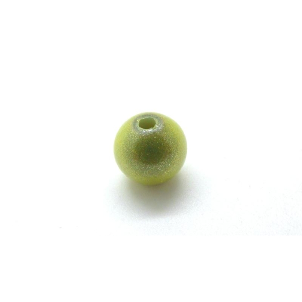 20 Perle Acrylique Magique Vert 8mm - Photo n°1