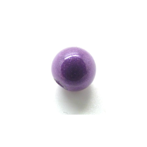 20 Perle Acrylique Magique Violet 8mm - Photo n°1