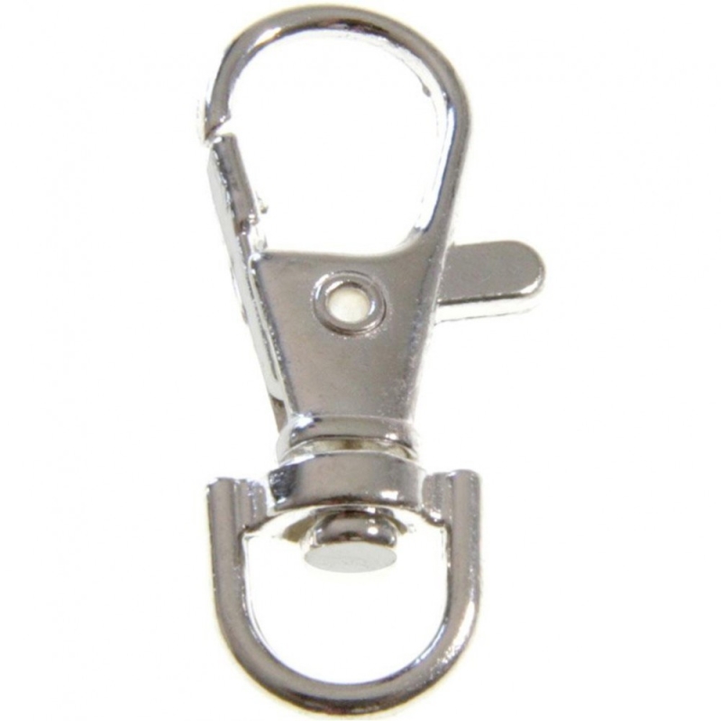 Porte clés mousqueton 37 mm - Doré x1 - Perles & Co