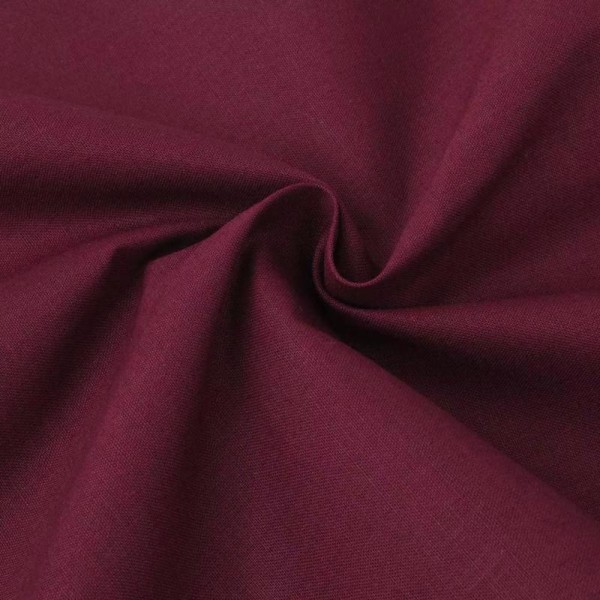 Vidaxl Tissu En Coton 1,45x20 M Bordeaux - Photo n°1