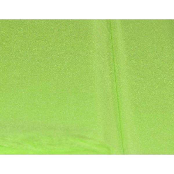 Tissu Mousseline Lycra – Polyester Elasthanne – Fluide – Vert Anis – Coupe par 50 cms - Photo n°1