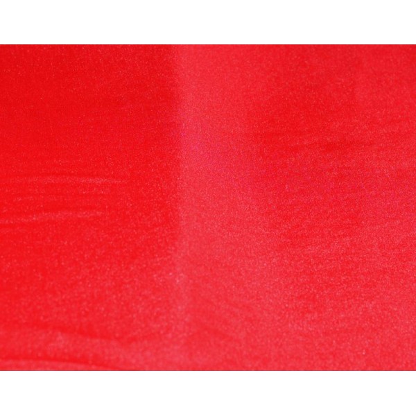 Tissu Mousseline Lycra – Polyester Elasthanne – Fluide – Rouge – Coupe par 50 cms - Photo n°1