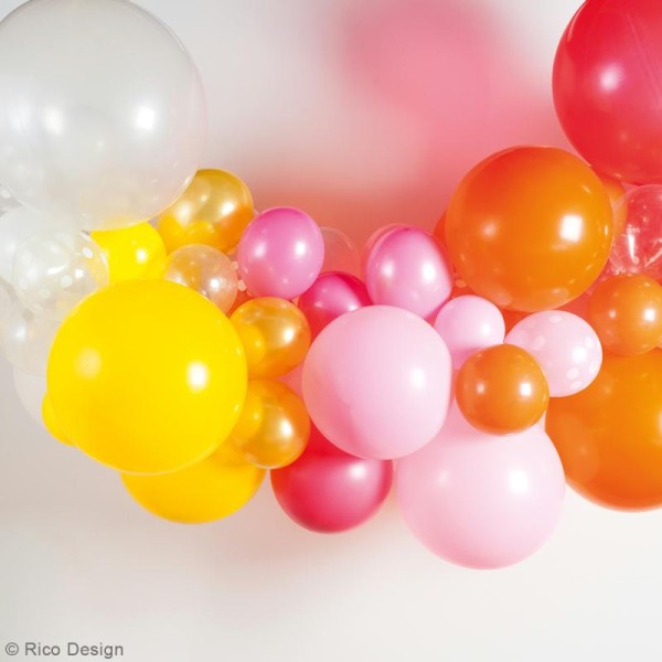 Maxi Ballons de baudruche Rico Design YEY - Rose clair et rose fuchsia - 90 cm - 2 pcs - Photo n°3
