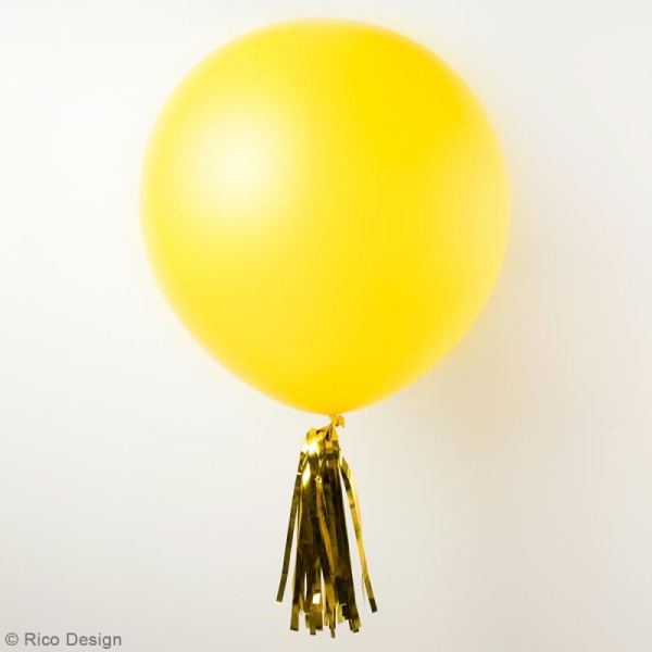 Maxi Ballons de baudruche Rico Design YEY - Jaune - 90 cm - 2 pcs - Photo n°2