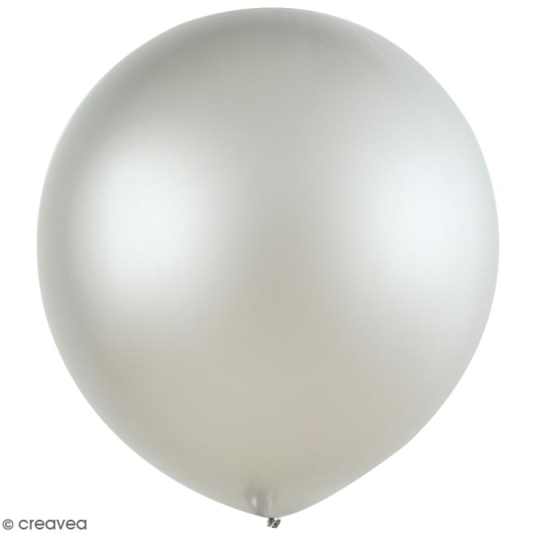 Maxi Ballons de baudruche Rico Design YEY - Argenté - 90 cm - 2 pcs - Photo n°1