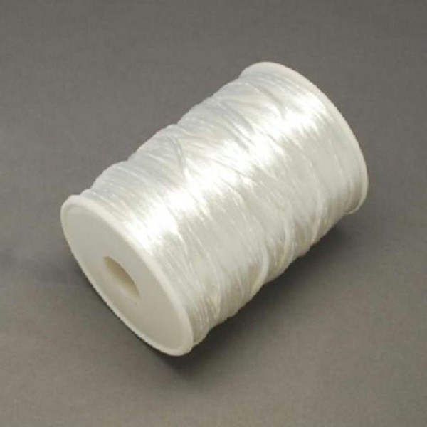 Lot de 5 m de fil nylon 2 mm blanc - Photo n°1