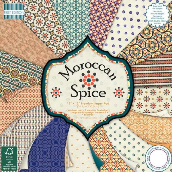 48 Papiers Fantaisis First Edition 30.5 cm MAROCCAN SPICE - Photo n°1