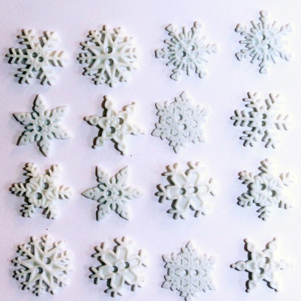 Boutons Dress It Up : Collection Noël - Flocon de Neige - Sew Thru Snowflakes - Photo n°1