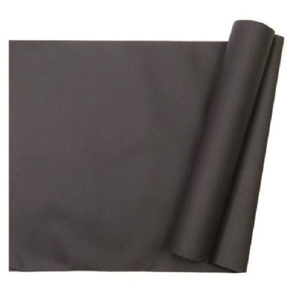 Chemin de table intissé noir en polyester - 29 cm x 10 m - Photo n°1