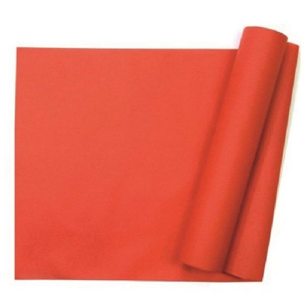 Chemin de table intissé rouge en polyester - 29 cm x 10 m - Photo n°1