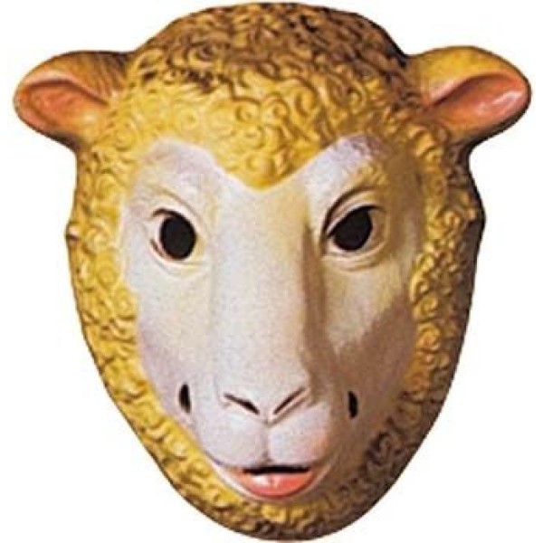 4 Masques mouton enfant PVC 3D - 23 x 16 cm - Photo n°1
