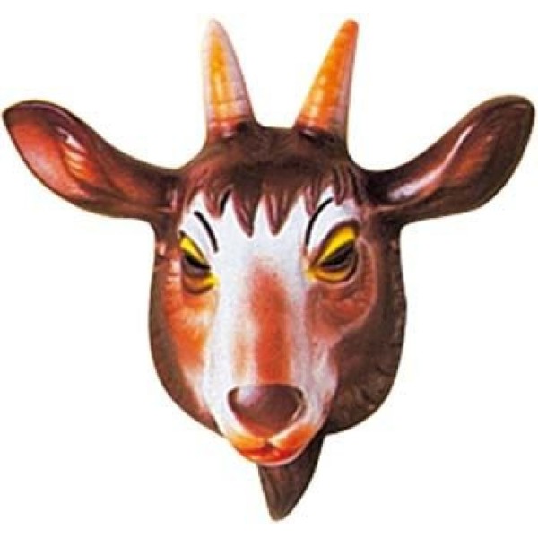 4 Masques chèvre enfant PVC 3D - 23 x 23 cm - Photo n°1