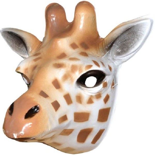 4 Masques girafe PVC mixte 3D - 21 x 20 cm - Photo n°1