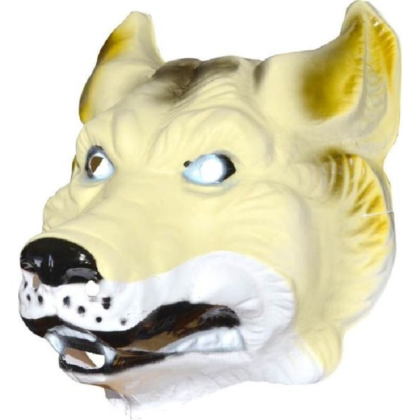 4 Masques loup adulte PVC 3D - 29 x 24 cm - Photo n°1