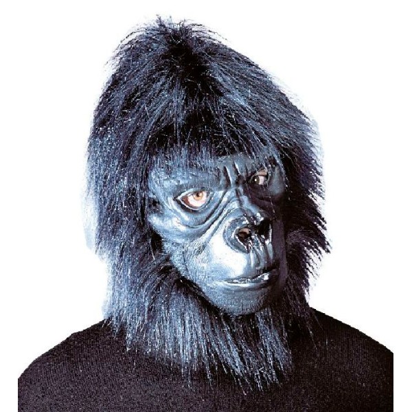 Masque gorille avec poils pelucheux - Photo n°1