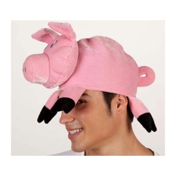 Chapeau de cochon tissu - Photo n°1
