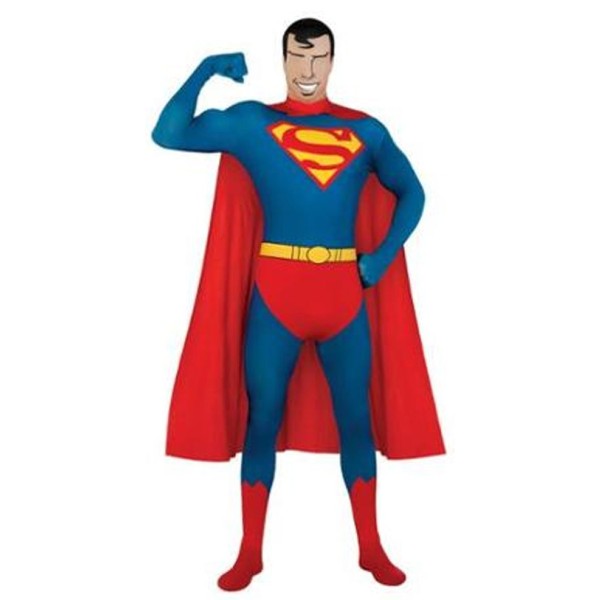 Déguisement superman seconde peau - TU - (1m60/1m80) - Photo n°1